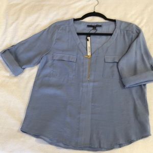 New with tag Harve Benard Dusty Blue Blouse